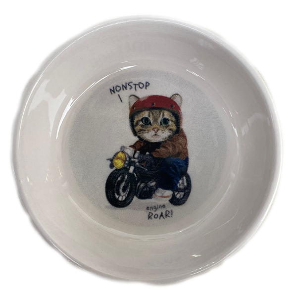 [8685335001735] Petzz Motor Süren Kedi Seramik Mama ve Su Kabı Small 230 Ml