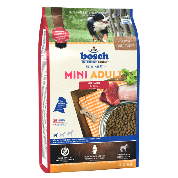[BSC2003] Bosch Mini Adult Küçük Irk Kuzu Etli Yetişkin Köpek Maması (3 Kg)