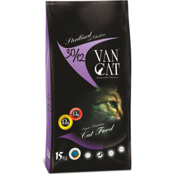 [8699245865073] Vancat Sterilised Tavuklu Kısırlaştırılmış Kedi Maması (15 Kg)