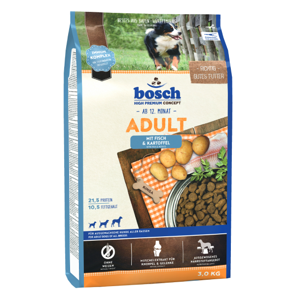 [BSC2006] Bosch Adult Tahılsız Balıklı ve Patatesli Yetişkin Köpek Maması (3 Kg)