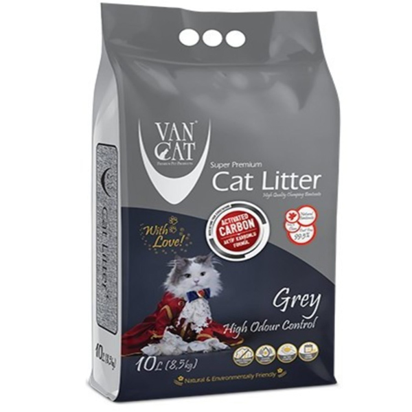 [500149] Vancat İnce Taneli Premium Aktif Karbonlu Kedi Kumu