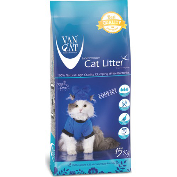 [500129] Vancat İnce Taneli Kokusuz Kedi Kumu