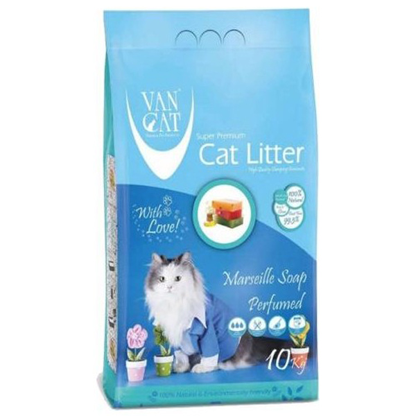 [500135] Vancat İnce Taneli Marsilla Sabun Kokulu Kedi Kumu