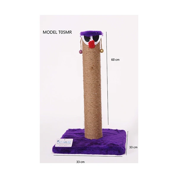 [T05MR] Cat Hause T05 Kalın Palyaço Kedi Tırmalama Tahtası (Mor)