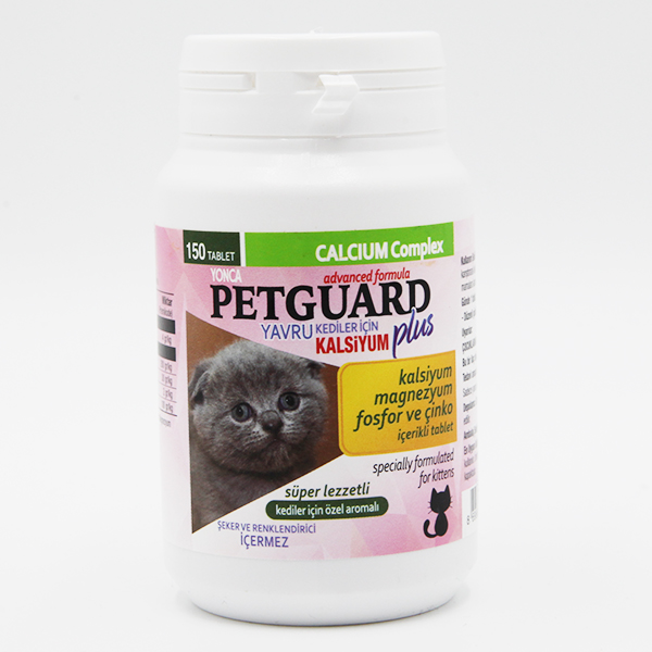 [YNC-8367] Petguard Plus Kalsiyum Fosfor ve Çinkolu Yavru Kedi Vitamini