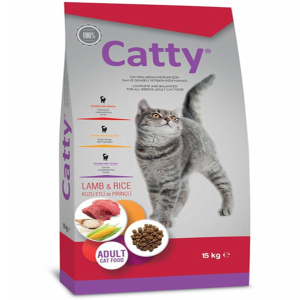[702-VP0017] Catty Adult Kuzu Etli Yetişkin Kedi Maması