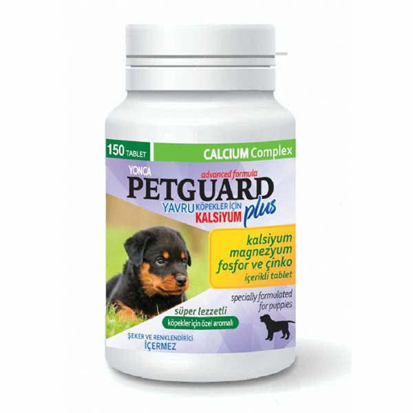 [YNC-8343] Petguard Plus Kalsiyum Fosfor ve Çinkolu Yavru Köpek Vitamini