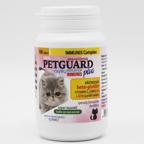 [YNC-8206] Petguard Plus Beta Glukan Immunis Ekinezyalı Kedi Vitamini
