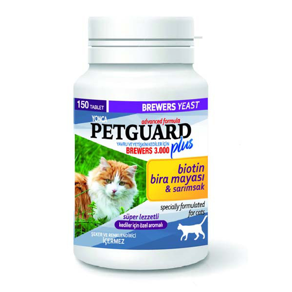 [YNC-8046] Petguard Biotin ve Sarımsaklı Bira Mayası Kedi Vitamini