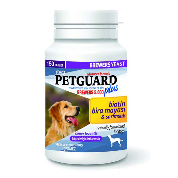 [YNC-8015] Petguard Biotin ve Sarımsaklı Bira Mayası Köpek Vitamini