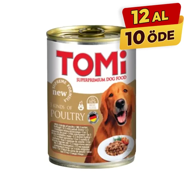 [1003312] Tomi Kümes Hayvanlı Yetişkin Konserve Köpek Maması (1 Adet)