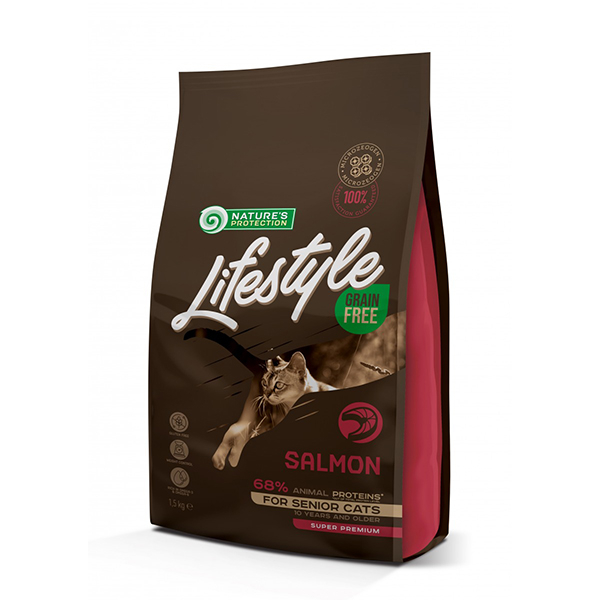 [NPLS45956] Natures Protection Lifestyle Tahılsız Somonlu Yaşlı Kedi Maması