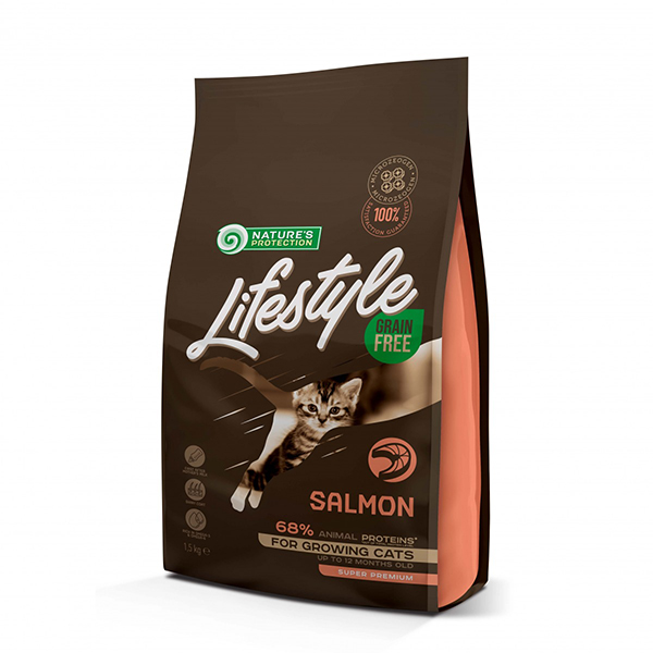[NPLS45953] Natures Protection Lifestyle Tahılsız Somonlu Yavru Kedi Maması