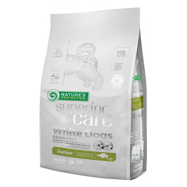 [NPSC45829] Natures Protection Balıklı Beyaz Tüylü Küçük Irk Yavru Köpek Maması
