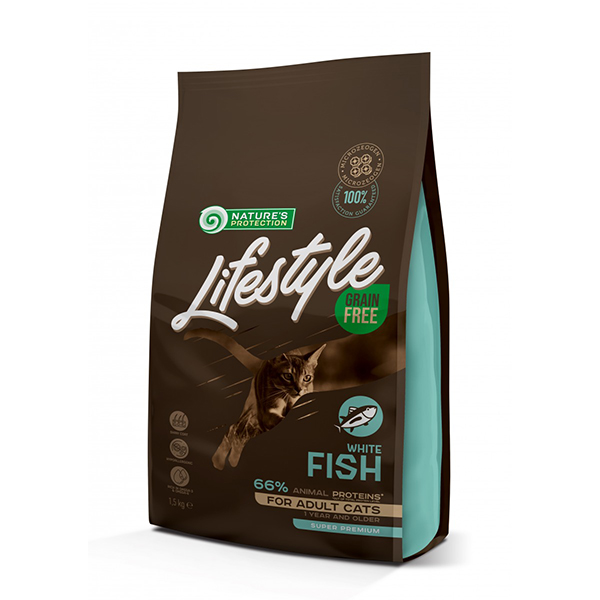 [NPLS45959] Natures Protection Lifestyle Tahılsız Beyaz Balıklı Yetişkin Kedi Maması