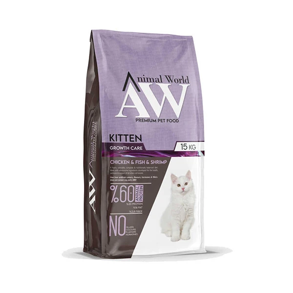 [AW.740848] Animal World Kitten Tavuk Etli ve Karidesli Yavru Kedi Maması