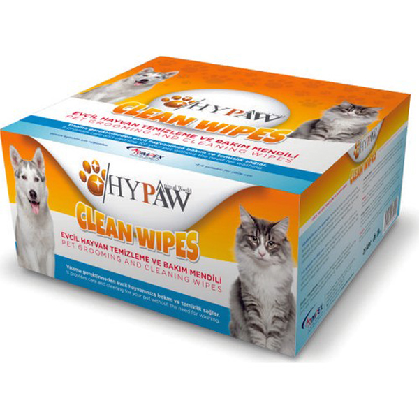 [HYPW130063] Hypaw Clean Wipes Kedi ve Köpekler için Temizleme ve Bakım Kesesi Kutu