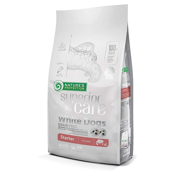 [NPSC45669] Natures Protection Beyaz Tüylü Starter Somonlu Yavru Köpek Maması