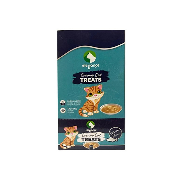 [800-6959-6] Elegance Creamy Treats Somonlu Sıvı Kedi Ödülü 6x25 Adet (1 Adet)