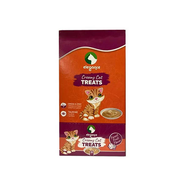 [800-6961-6] Elegance Creamy Treats Orman Meyveli Sıvı Kedi Ödülü 6x25 Adet (1 Adet)
