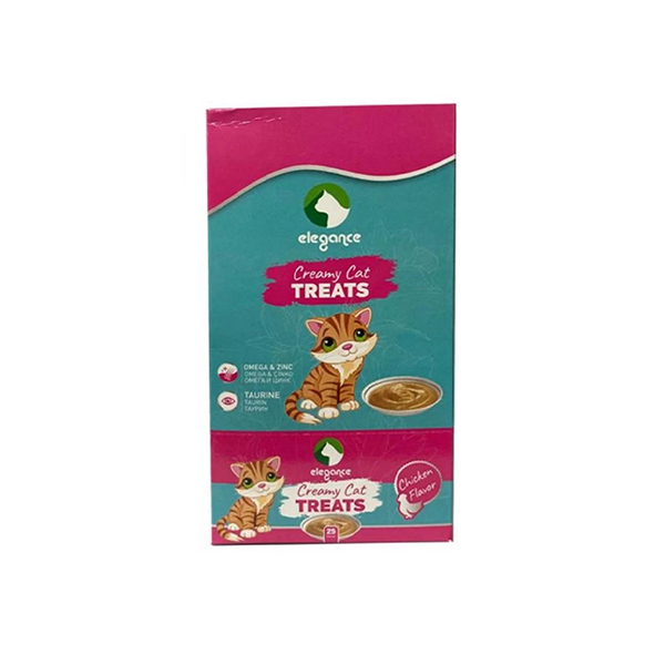 [800-6958-6] Elegance Creamy Treats Tavuklu Sıvı Kedi Ödülü 6x25 Adet (1 Adet)