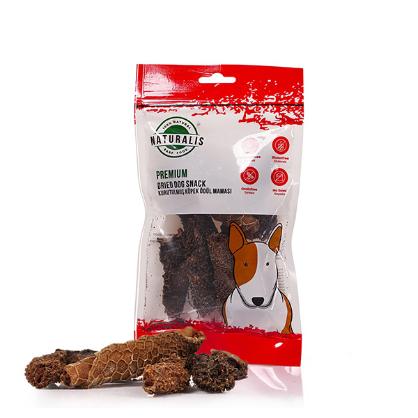 [8682878506338] Naturalis Kurutulmuş Kuzu İşkembe ve Tavuk Barf Köpek Ödül Maması