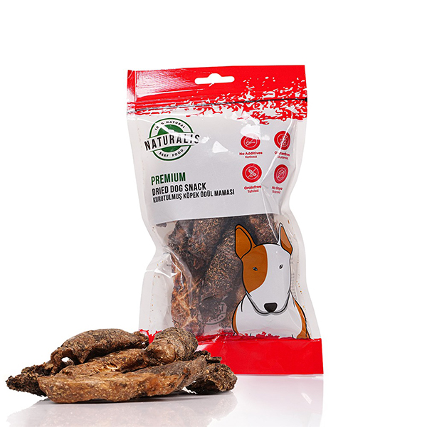 [8682878506307] Naturalis Kurutulmuş Kuzu İşkembe ve Tavuk Yürek Köpek Ödül Maması