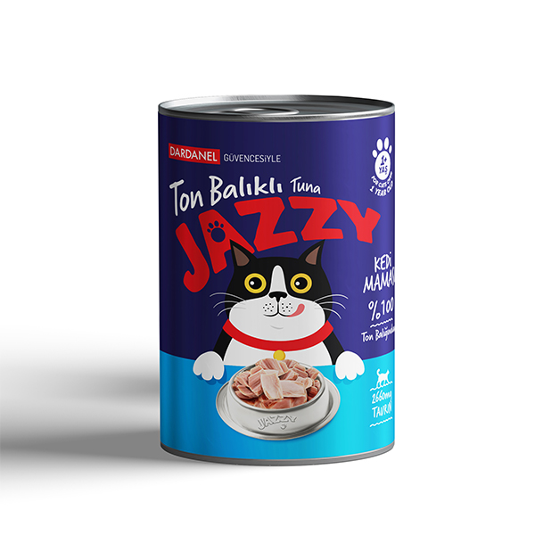 [8690559015048] Jazzy Ton Balıklı Yetişkin Konserve Kedi Maması (400 Gr)