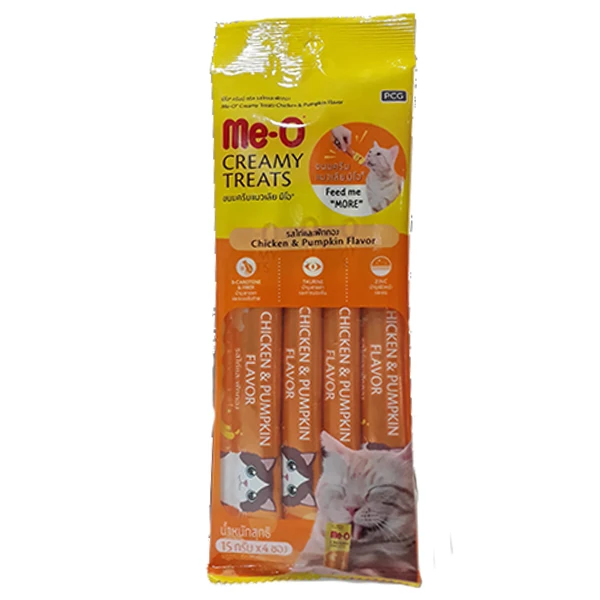 [TR5CACH6415] Meo Creamy Tavuk ve Bal Kabağı Lezzetli Kedi Ödül Maması (1 Adet)