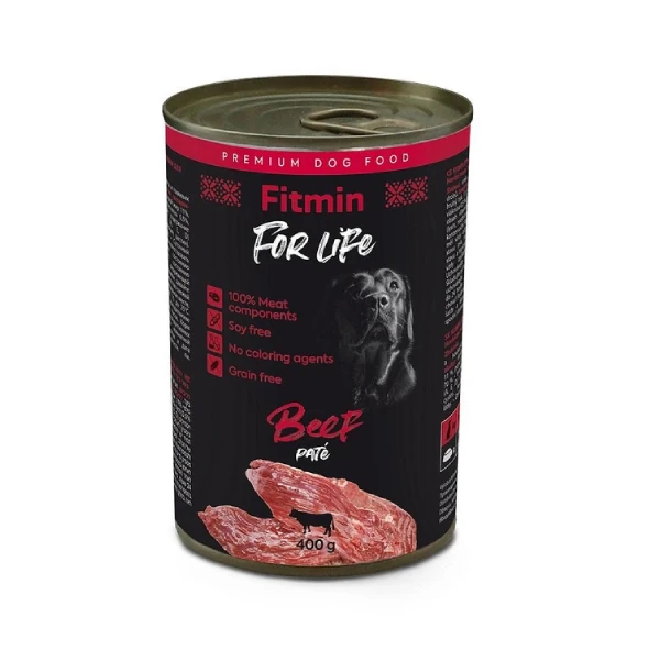 [09-T01369] Fitmin For Life Biftekli Pate Yetişkin Konserve Köpek Maması (1 Adet)