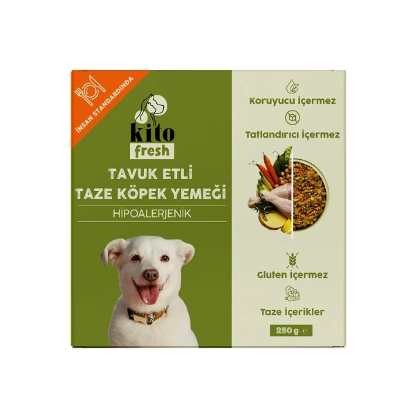 [205-77460] Kito Fresh Tavuk Etli Hipoalerjenik Taze Köpek Yemeği
