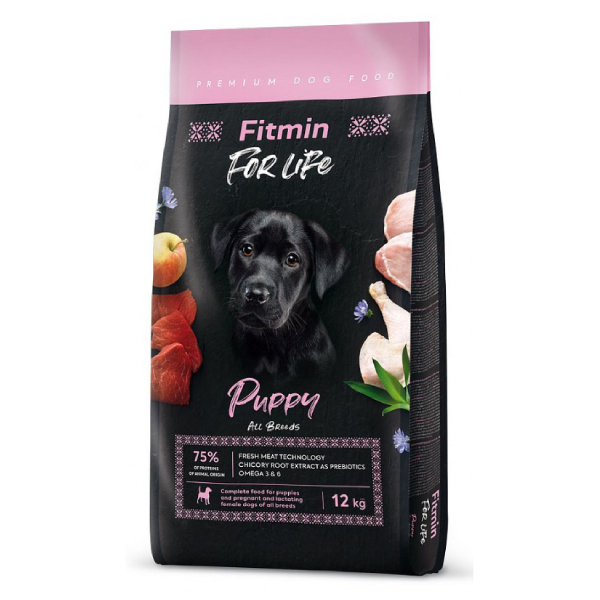 [09-T01342] Fitmin For Life Tüm Irklar için Kümes Hayvanlı Yavru Köpek Maması 2.5 Kg