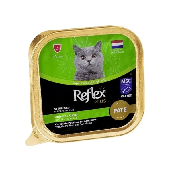 [RFK-77] Reflex Plus Pate Morina Balıklı Kısır Konserve Kedi Maması (1 Adet)
