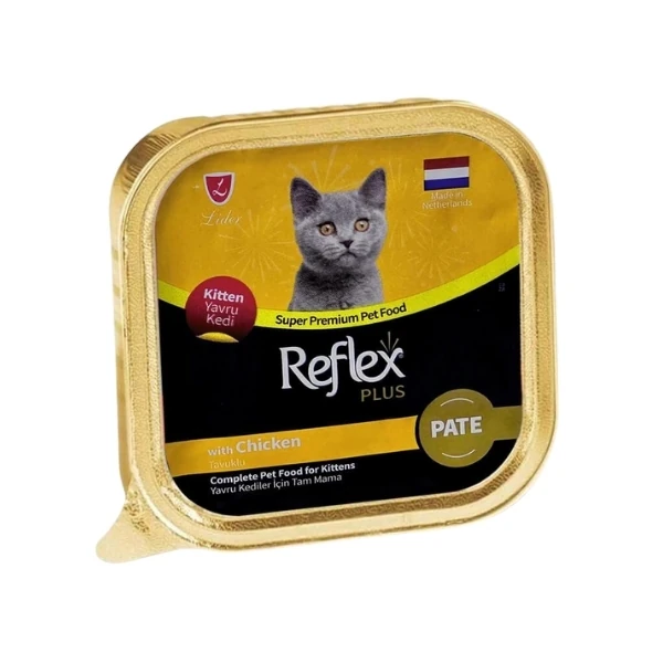 [RFK-76] Reflex Plus Pate Tavuk Etli Yavru Konserve Kedi Maması (1 Adet)