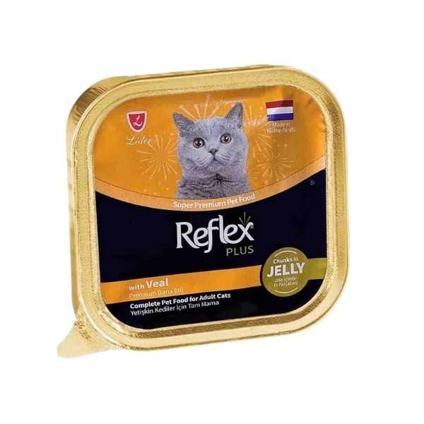 [RFK-71] Reflex Plus Jöle İçinde Parça Dana Etli Yetişkin Konserve Kedi Maması (1 Adet)