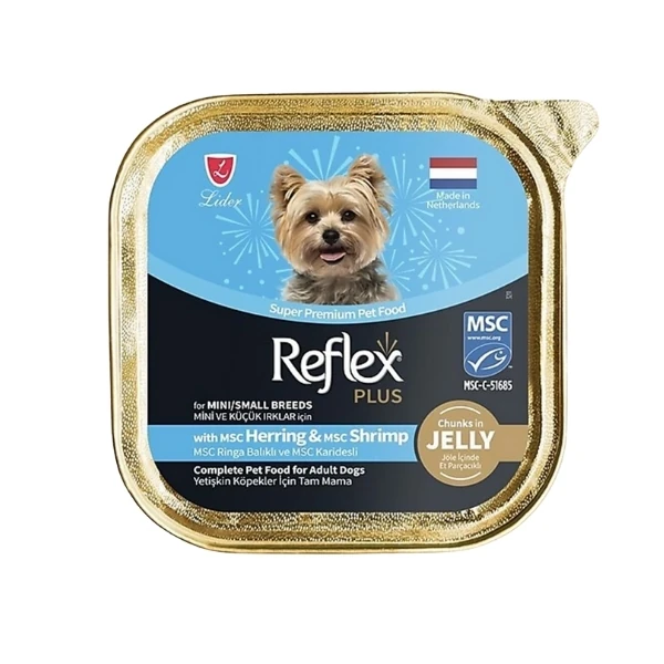 [RFK-120] Reflex Plus Ringa Balıklı ve Karidesli Küçük Irk Konserve Yetişkin Köpek Maması (1 Adet)