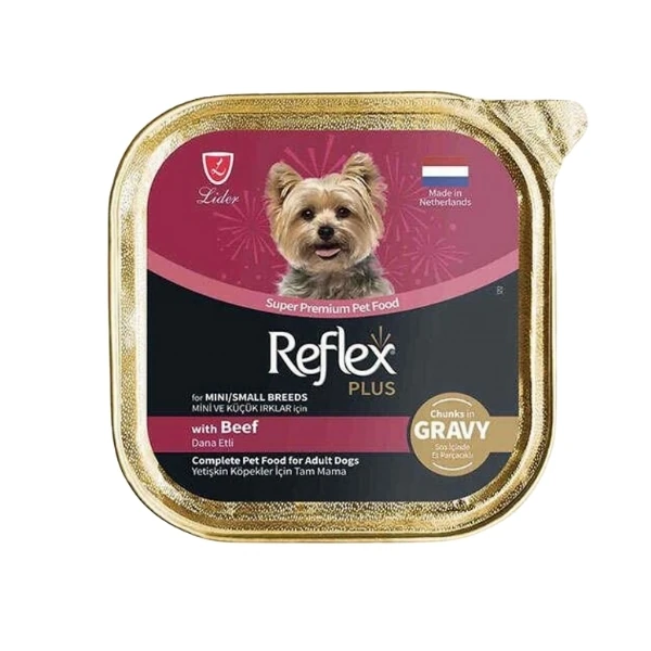 [RFK-121] Reflex Plus Dana Etli Sos İçinde Küçük Irk Yetişkin Konserve Köpek Maması (1 Adet)