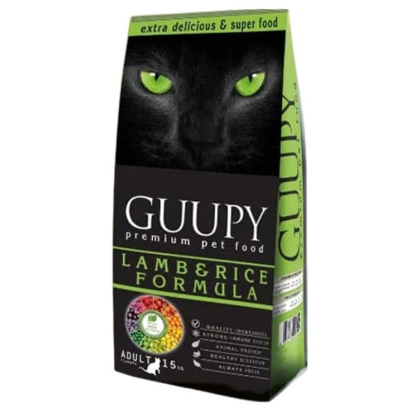 [8681763069545] Guupy Kuzu Etli ve Pirinçli Yetişkin Kedi Maması