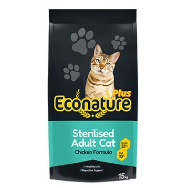 [1000-023] Econature Plus Tavuklu Kısırlaştırılmış Yetişkin Kedi Maması