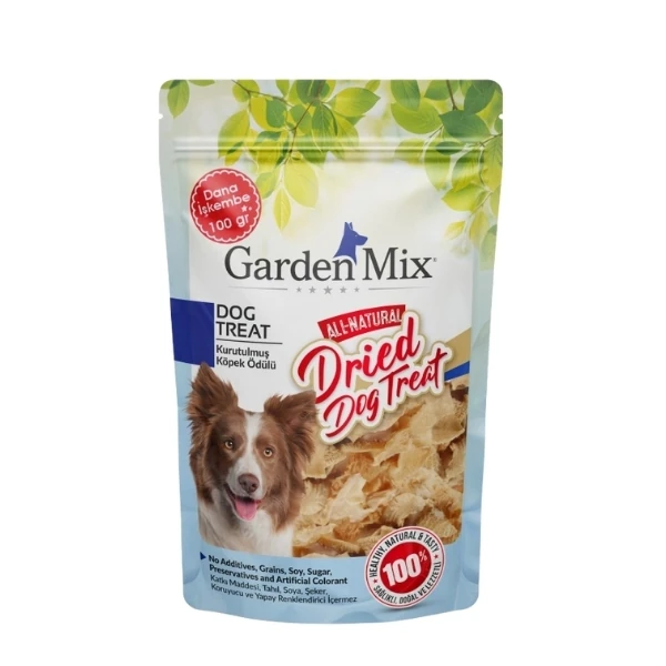 [571-04] Garden Mix Kurutulmuş Dana İşkembe Köpek Ödül Maması (1 Adet)