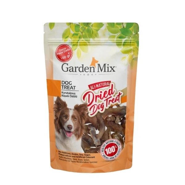 [571-05] Garden Mix Kurutulmuş Dana Paça Derisi Köpek Ödül Maması (1 Adet)