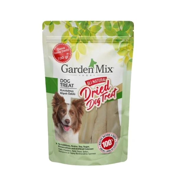 [571-13] Garden Mix Kurutulmuş Dana Kelle Derisi Köpek Ödül Maması (1 Adet)