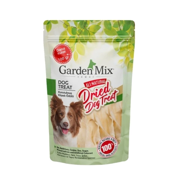 [571-12] Garden Mix Kurutulmuş Dana Kulak Köpek Ödül Maması (1 Adet)