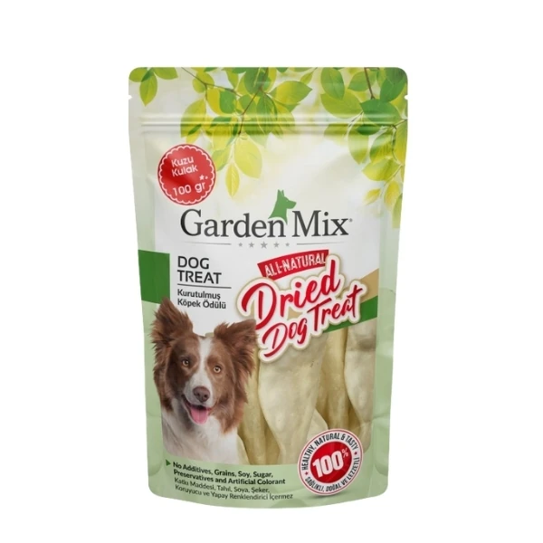 [571-11] Garden Mix Kurutulmuş Kuzu Kulak Köpek Ödül Maması (1 Adet)