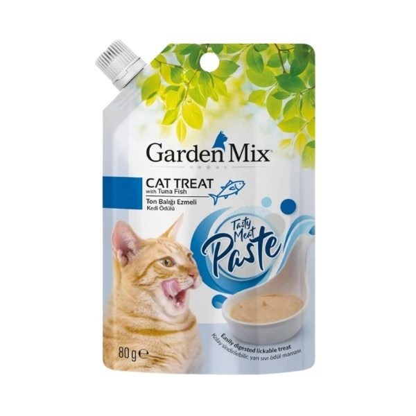 [585-21] Garden Mix Ton Balık Ezme Sıvı Kedi Ödül Maması (1 Adet)
