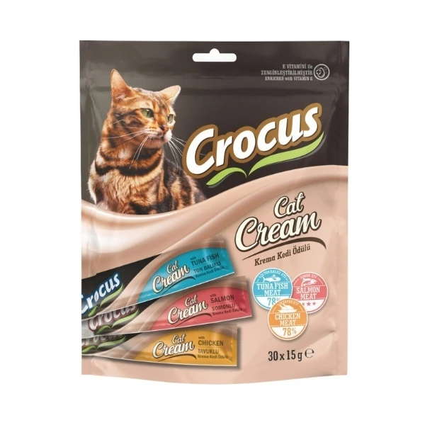 [325-10] Crocus Karışık Lezzetler Sıvı Kedi Ödül Maması (1 Adet)