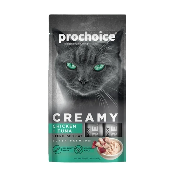 [P7003] Prochoice Creamy Tavuklu ve Ton Balıklı Sıvı Kedi Ödül Maması (1 Adet)