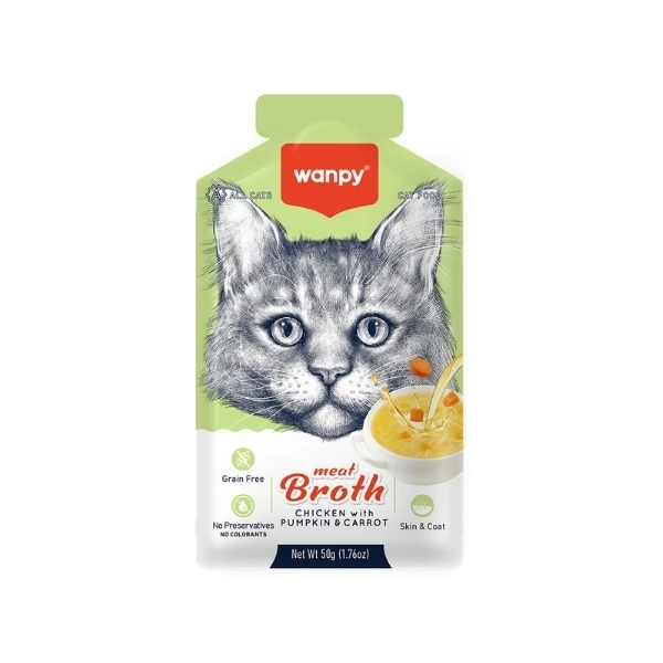 [PIWP-091] Wanpy Tavuk Etli Bal Kabaklı ve Havuçlu Tahılsız Kedi Çorbası (1 Adet)