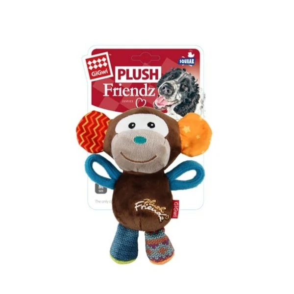 Gigwi Plush Friendz Sesli Maymun Peluş Köpek Oyuncağı