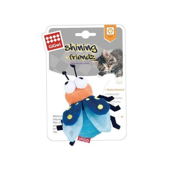 [PIGW-361] Gigwi Catnipli Işıklı Arı Peluş Kedi Oyuncağı